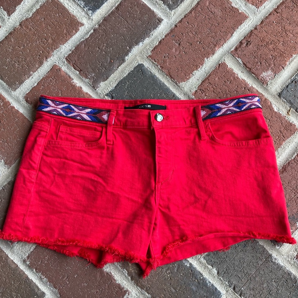 Joe’s Red Shorts